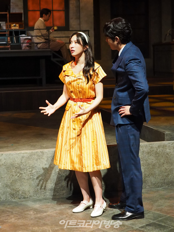 연극 '3일간의 비' 프레스콜(워커 역 김바다, 라이나 역 안희연, 테오 역 유현석) 2023.08.08 사진 ⓒ아트코리아방송 이용선 기자