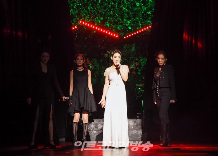 뮤지컬 '프리다' 프레스콜(프리다 칼로 역 김소향, 레플레하 역 리사, 데스티노 역 임정희, 메모리아 역 최서연). 2023.08.10 사진 ⓒ아트코리아방송 이용선 기자