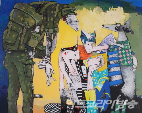 강혜정 作_패러독스_Mixed media on canvas_2023