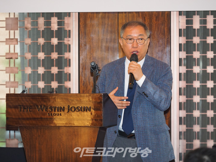 17일 오전 서울 중구 웨스틴조선 호텔에서 아트페어 키아프 서울(Kiaf SEOUL, 이하 키아프)과 프리즈 서울(Frieze Seoul) 공동 기자간담회가 진행되었다. 2023.08.17 사진 ⓒ아트코리아방송 이용선 기자