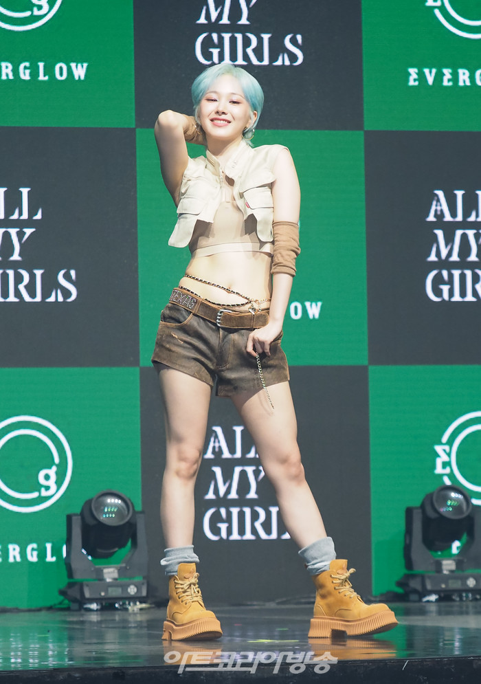 에버글로우 네 번째 싱글 '올 마이 걸스' (ALL MY GIRLS) 발매 기념 쇼케이스(미아) 2023.08.18 사진 ⓒ아트코리아방송 이용선 기자