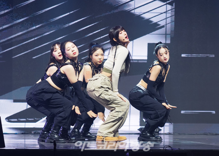 에버글로우 네 번째 싱글 '올 마이 걸스' (ALL MY GIRLS) 발매 기념 쇼케이스(시현) 2023.08.18 사진 ⓒ아트코리아방송 이용선 기자