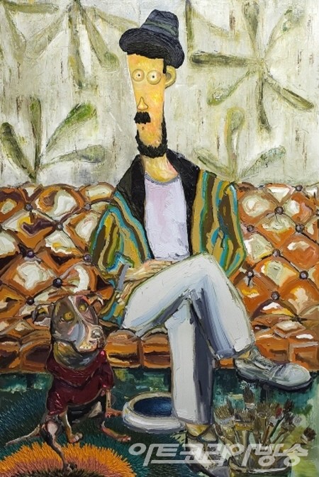 이재현 _ Alone Again 2023_Oil, Mixed media on canvas_145x97cm