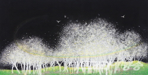 김정수 作 _ Tree of life- Issiah60_175x145cm_han-ji on canvas_2023