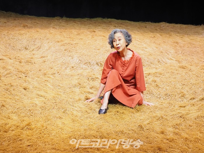 연극 '토카타' 프레스콜(여자 역 손숙) 2023.08.23 사진 ⓒ아트코리아방송 이용선 기자