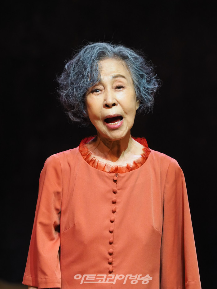 연극 '토카타' 프레스콜(여자 역 손숙) 2023.08.23 사진 ⓒ아트코리아방송 이용선 기자