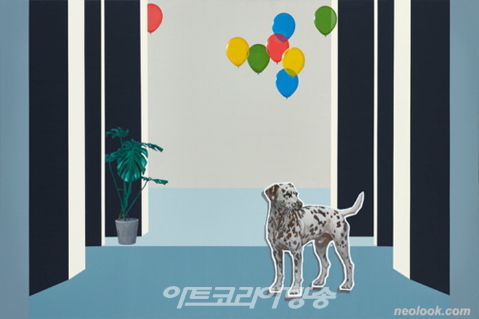 최민건 CHOI Mingun_a borderline between_캔버스에 아크릴채색_97×145.5cm_2023