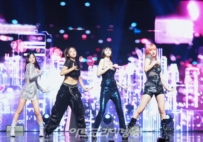 하이키(H1-KEY) 두 번째 미니앨범 '서울 드리밍'(Seoul Dreaming) 발매 기념 쇼케이스(옐-휘서-서이-리이나) 2023.08.30 사진 ⓒ아트코리아방송 이용선 기자