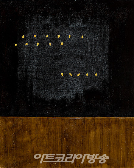 무위의 풍경II-96, 100x80.3cm, 한지에 옻칠 금분, 2023