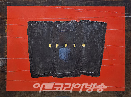 무위의 풍경II-106, 97x130.3cm, 한지에 옻칠 금분, 2023
