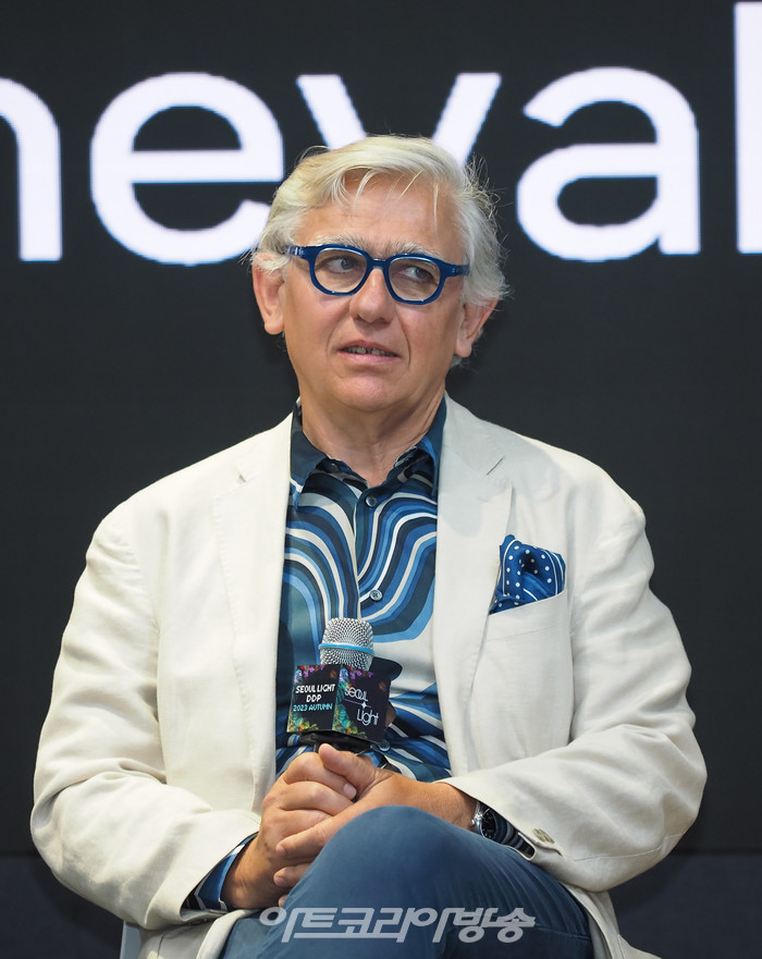 '서울라이트 DDP 2023 가을' 기자간담회를 가졌다. (미구엘 슈발리에) 2023.08.31 사진 ⓒ아트코리아방송 이용선 기자