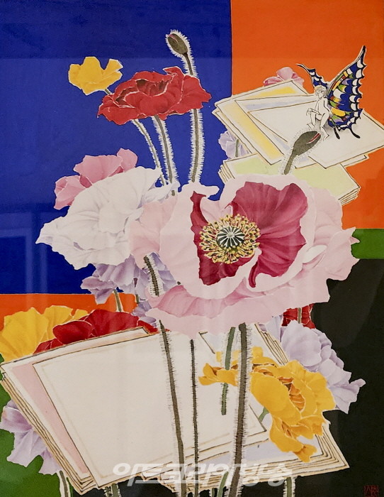 청주 한옥마을, 김충식 한국화갤러리 '김충식 작가 개인전'-사랑의 찬가