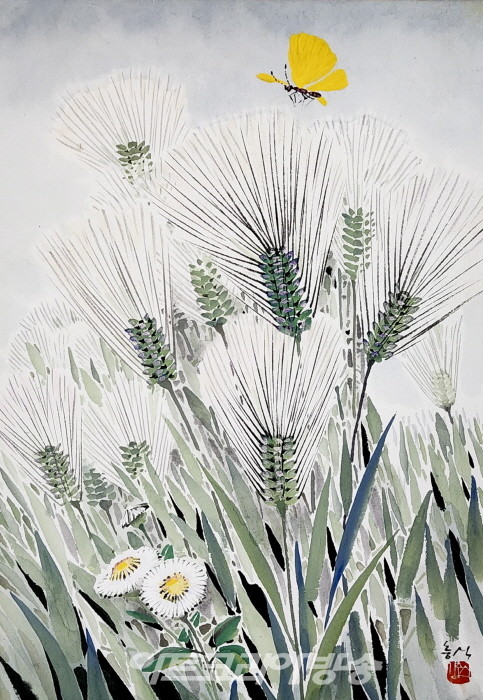 청주 한옥마을, 김충식 한국화갤러리 '김충식 작가 개인전'-오월의 만남