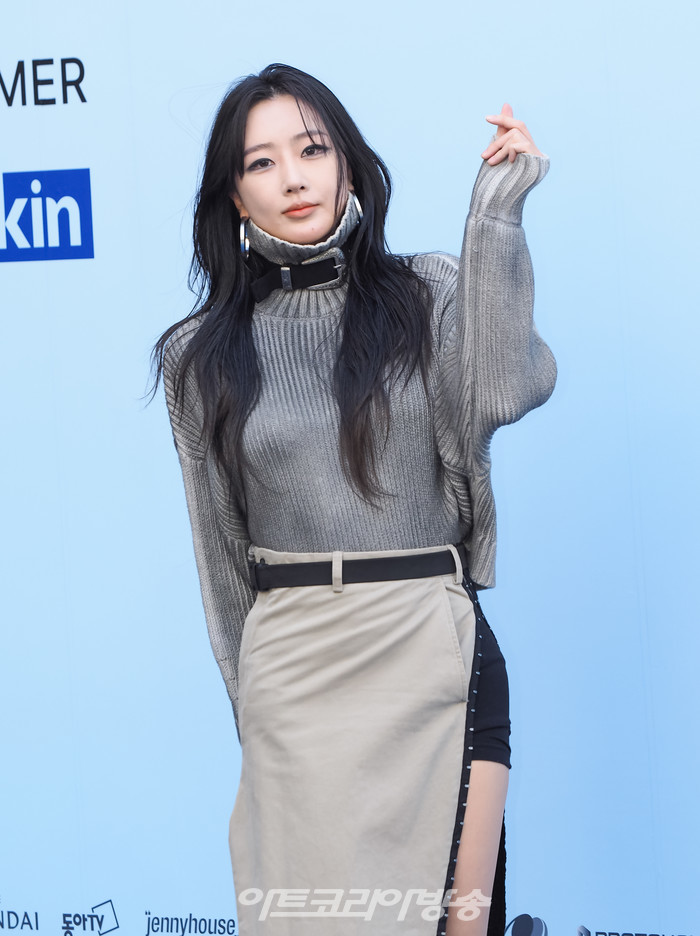 2024 SS 서울패션위크 얼킨 컬렉션 포토월 행사(달수빈) 2023.09.05 사진 ⓒ아트코리아방송 이용선 기자