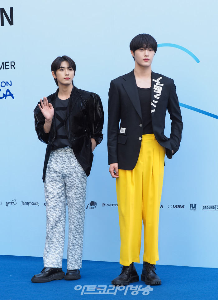 2024 SS 서울패션위크 메종니카 컬렉션 포토월 행사(CIX 용희-현석) 2023.09.06 사진 ⓒ아트코리아방송 이용선 기자