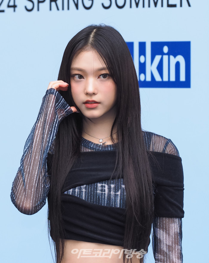 2024 SS 서울패션위크 얼킨 컬렉션 포토월 행사(뉴진스 해린) 2023.09.05 사진 ⓒ아트코리아방송 이용선 기자