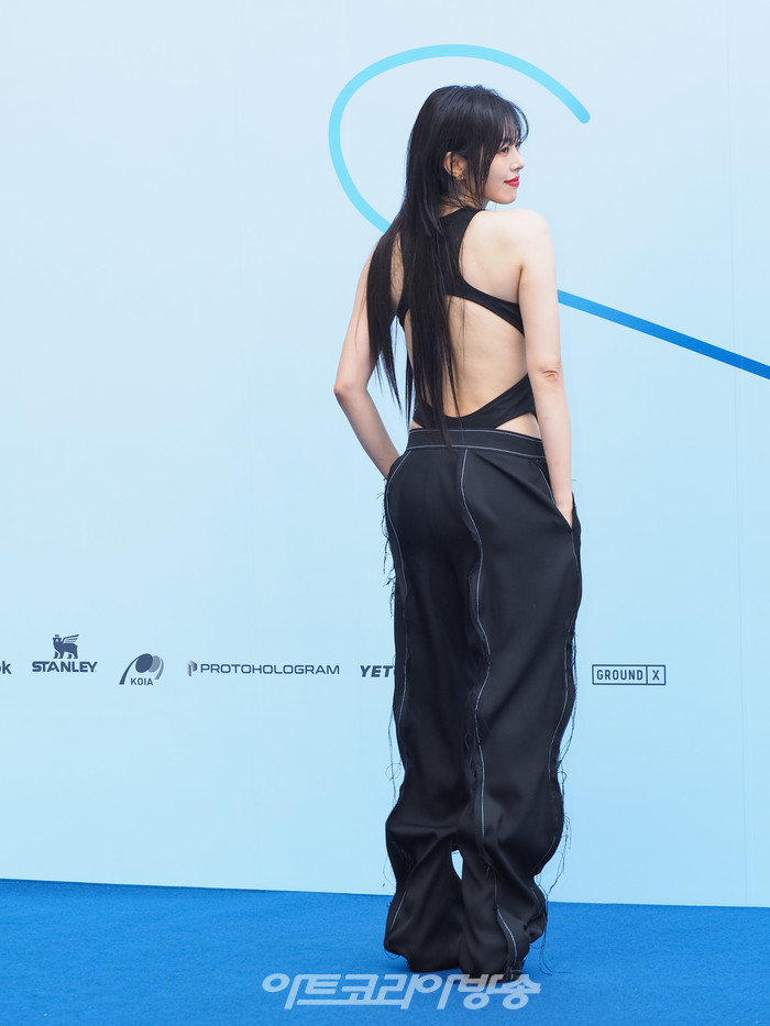 2024 SS 서울패션위크 홀리넘버세븐 컬렉션 포토월 행사(서동주) 2023.09.06 사진 ⓒ아트코리아방송 이용선 기자