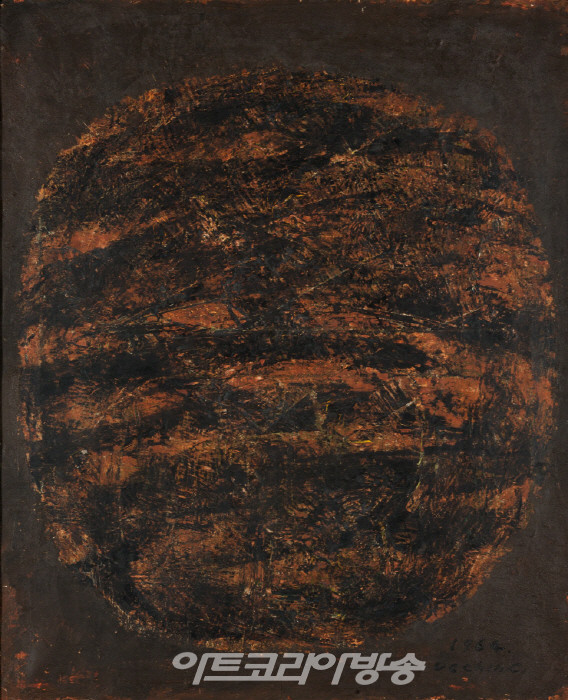 장욱진  무제  캔버스에 유채  45×27cm  1964  양주시립장욱진미술관 소장