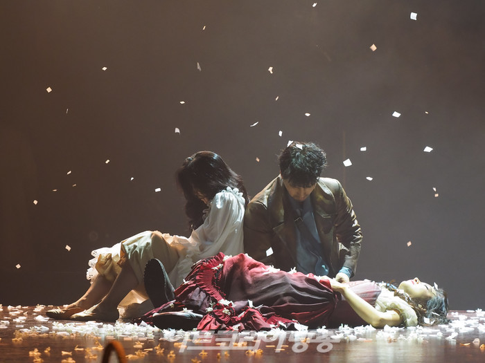 연극 '카르멘'의 전막시연(돈 호세 역 김병희, 카르멘 역 서지우, 미카엘라 역 최나라) 2023.09.08 사진  ⓒ아트코리아방송 이용선 기자