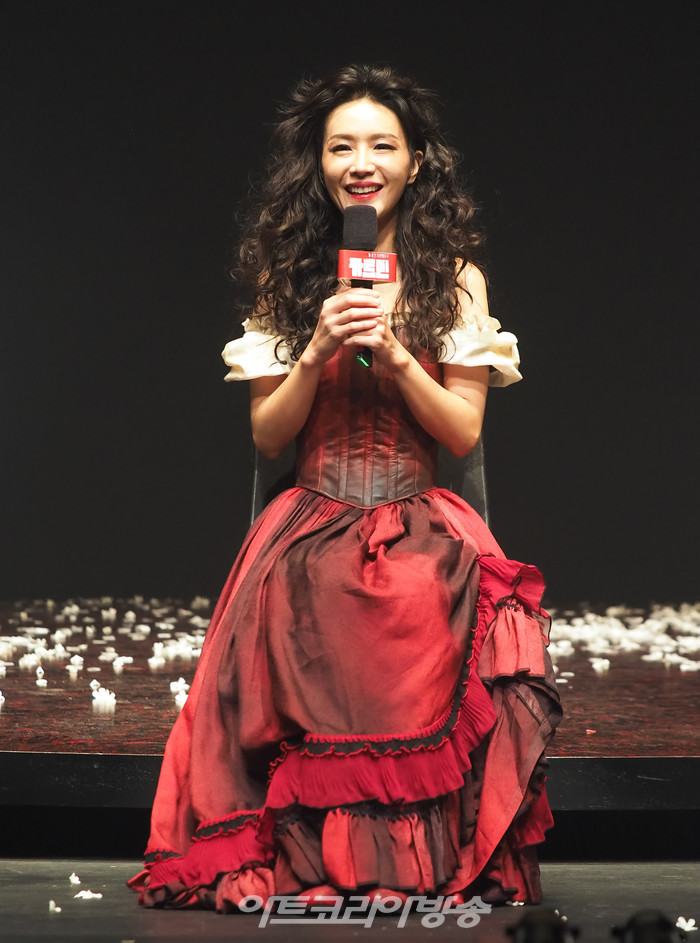 연극 '카르멘'의 전막시연(카르멘 역 서지우) 2023.09.08 사진 ⓒ아트코리아방송 이용선 기자