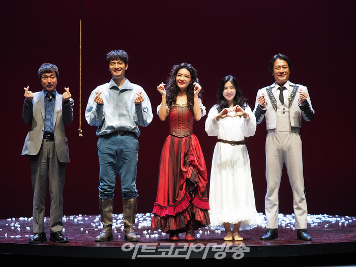 연극 '카르멘'의 전막시연(돈 호세 역 김병희, 카르멘 역 서지우, 미카엘라 역 최나라) 2023.09.08 사진  ⓒ아트코리아방송 이용선 기자