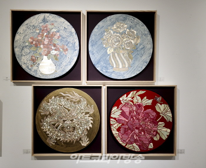 장미, 목단, 용, 진달레