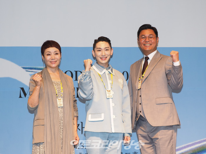 2023 제42회 국제현대무용제(2023 International Modern Dance Festival / 이하 '모다페(MODAFE)') 기자간담회(김혜정 예술감독-김호영 홍보대사-이해준 조직위원장). 2023.09.15 사진 ⓒ아트코리아방송 이용선 기자