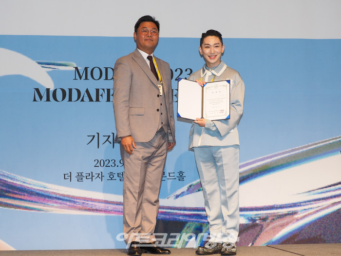 2023 제42회 국제현대무용제(2023 International Modern Dance Festival / 이하 '모다페(MODAFE)') 기자간담회('모다페' 이해준 조직위원장- 김호영 홍보대사) 2023.09.15 사진 ⓒ아트코리아방송 이용선 기자