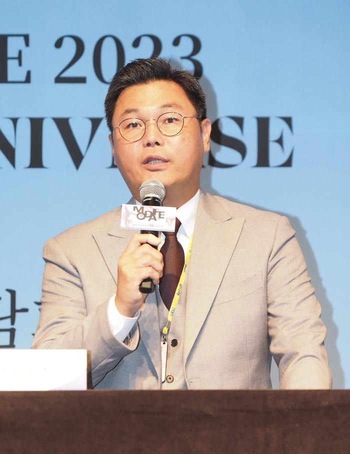 2023 제42회 국제현대무용제(2023 International Modern Dance Festival / 이하 '모다페(MODAFE)') 기자간담회('모다페' 이해준 조직위원장) 2023.09.15 사진 ⓒ아트코리아방송 이용선 기자