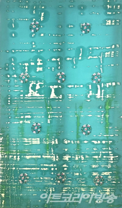 이야덴 作 _ 13th season_B2_170x100cm_Oil on silk_2023