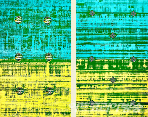 이야덴 作 _ 13th season_A_각 170x95cm_Oil on silk_2023