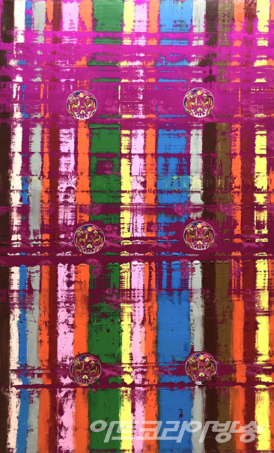 이야덴 作 _ 13th season_B4_170x100cm_Oil on silk_2023