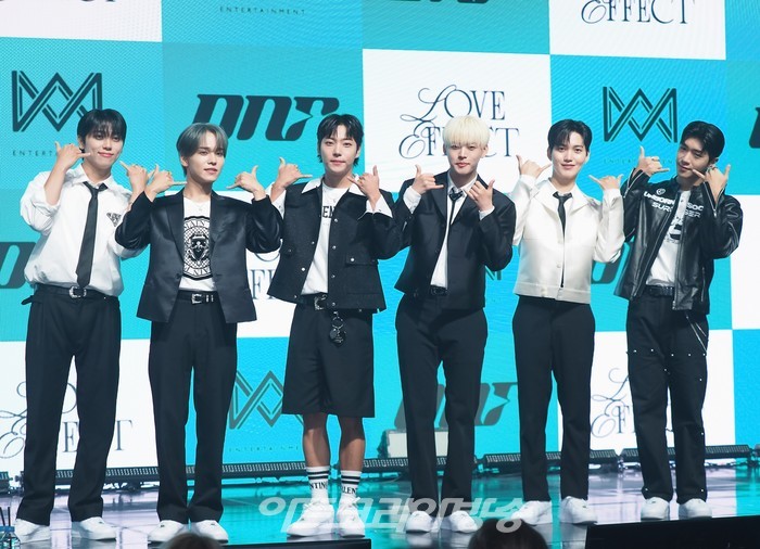 온앤오프(ONF) 7번째 미니 앨범 '러브 이펙트'(LOVE EFFECT) 발매 기념 쇼케이스(MK-유-이션-효진-제이어스-와이엇)  2023.10.04 사진 ⓒ아트코리아방송 이용선 기자