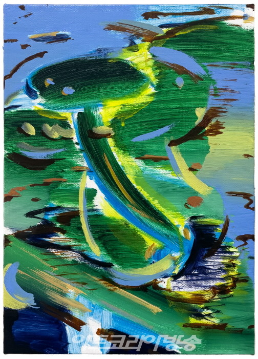 2023 이미지 조각모음 067 Image defragment 2023 067, 2023, Oil on canvas, 33.4 × 24cm