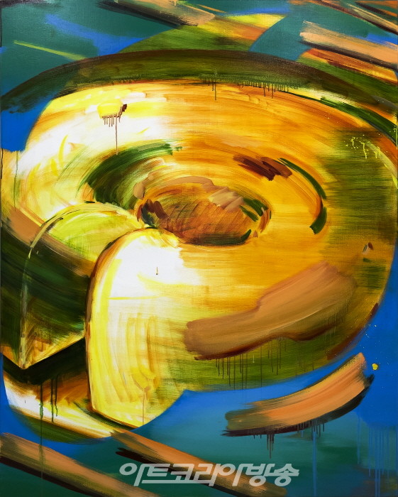 그림 그린 그림 01 Painting painted Painting 01, 2023,  Oil on canvas, 162.2 × 130cm