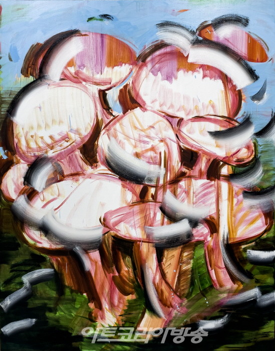 그림 그린 그림 02 Painting painted Painting 02, 2023, Oil on canvas, 162.2 × 130cm