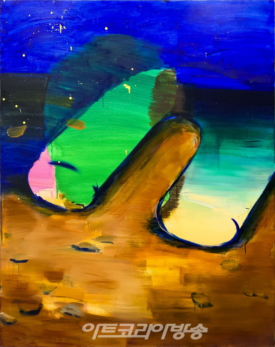 그림 그린 그림 04 Painting painted Painting 04, 2023, Oil on canvas, 162.2 × 130cm