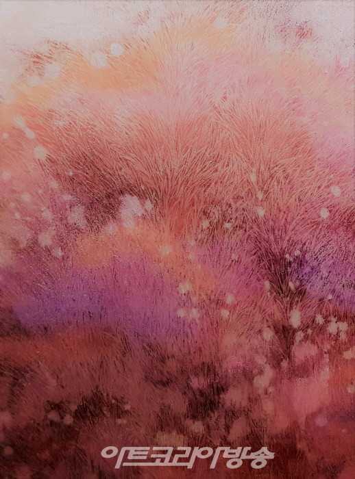 권희연 -광야 여정, 장지에 채색,  75x55, 2023