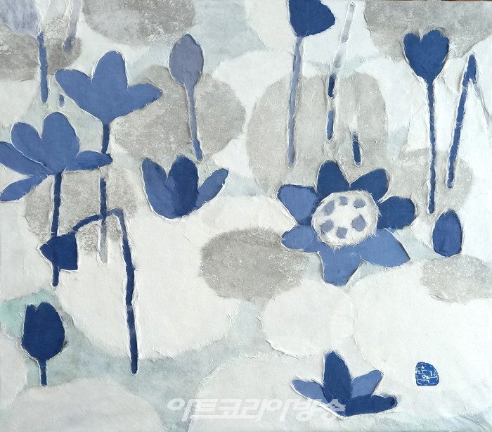 김춘옥, 자연-관계성,45x53cm.2023