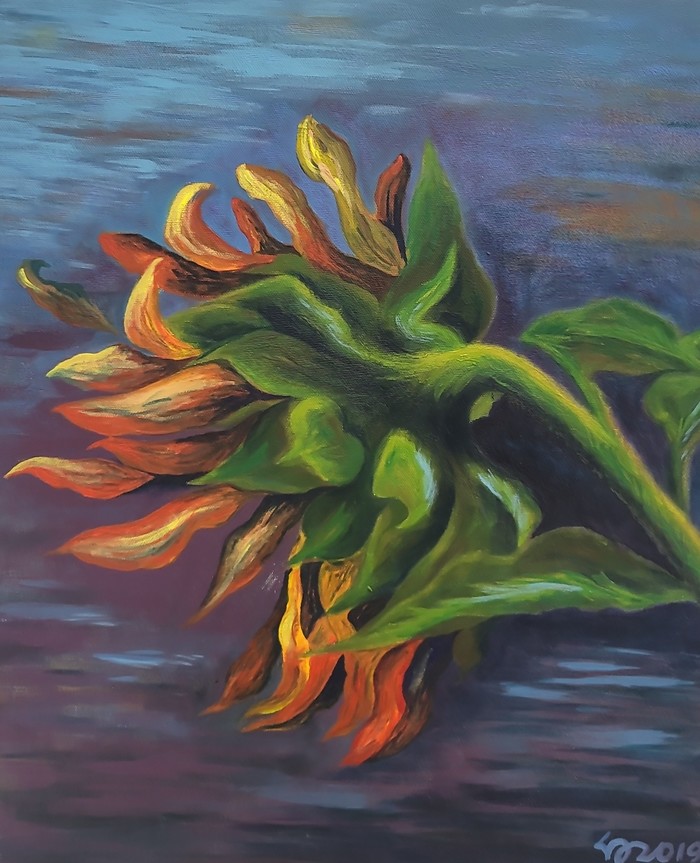 백지상 -꽃이 지다 (날다)