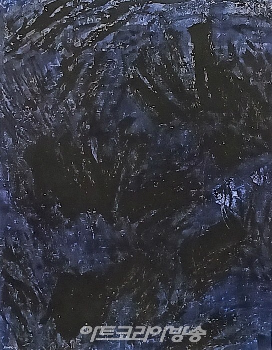 雪後 1│순지, 먹, 아크릴│135.0 x 190.0cm , 2023