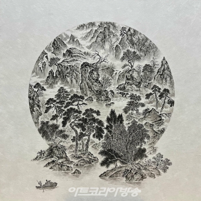 Jo Jong Sung, 이동시점으로 본 풍경, 50x50cm_1