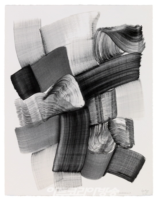 Lee Bae,붓질 Brushstroke -b  66X51cm 2023