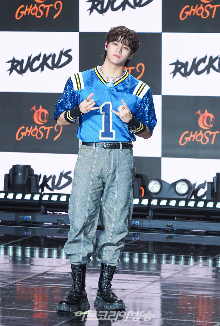 고스트나인(GHOST9) 일곱 번째 미니앨범 '아케이드 : 오'(ARCADE : O) 발표 기념 쇼케이스(준형) 2023.10.25 사진 ⓒ아트코리아방송 이용선 기자