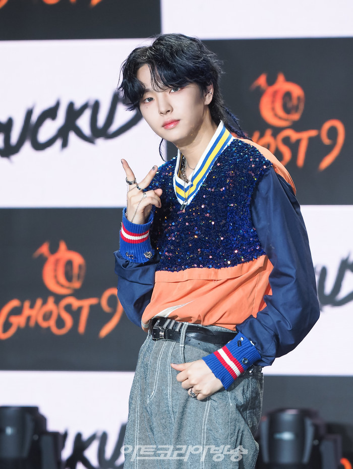 고스트나인(GHOST9) 일곱 번째 미니앨범 '아케이드 : 오'(ARCADE : O) 발표 기념 쇼케이스(강성) 2023.10.25 사진 ⓒ아트코리아방송 이용선 기자