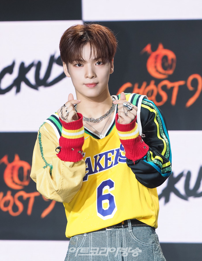 고스트나인(GHOST9) 일곱 번째 미니앨범 '아케이드 : 오'(ARCADE : O) 발표 기념 쇼케이스(준성) 2023.10.25 사진 ⓒ아트코리아방송 이용선 기자