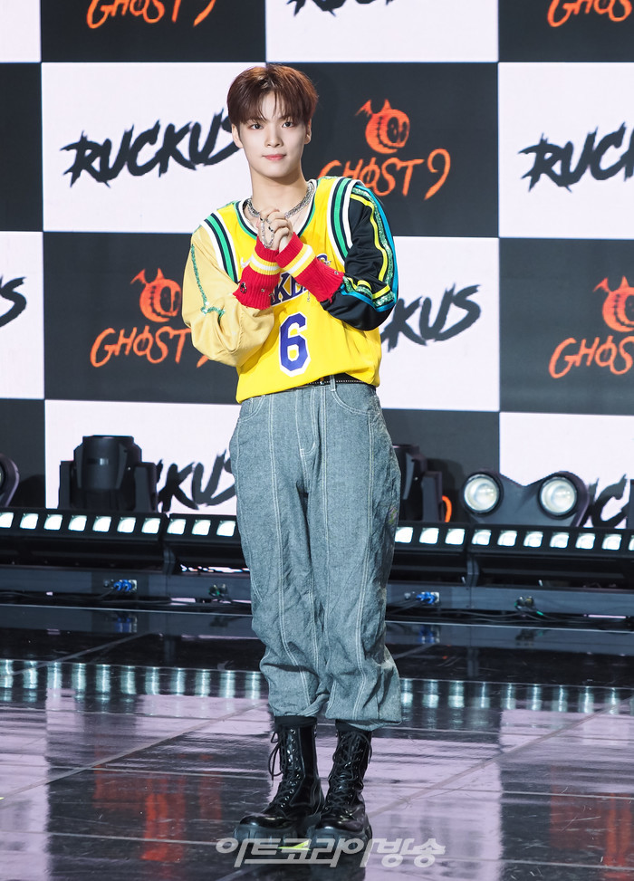 고스트나인(GHOST9) 일곱 번째 미니앨범 '아케이드 : 오'(ARCADE : O) 발표 기념 쇼케이스(준성) 2023.10.25 사진 ⓒ아트코리아방송 이용선 기자