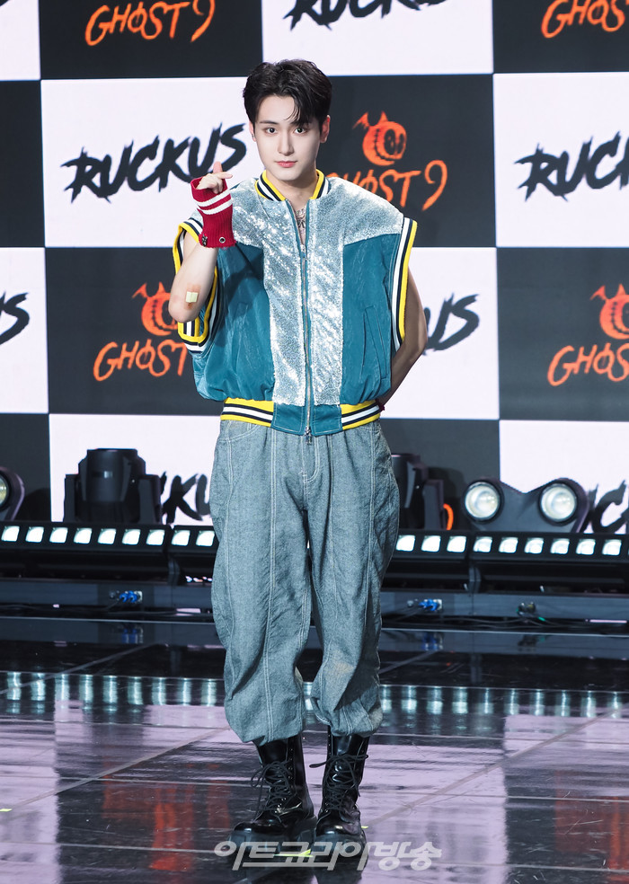 고스트나인(GHOST9) 일곱 번째 미니앨범 '아케이드 : 오'(ARCADE : O) 발표 기념 쇼케이스(우진) 2023.10.25 사진 ⓒ아트코리아방송 이용선 기자
