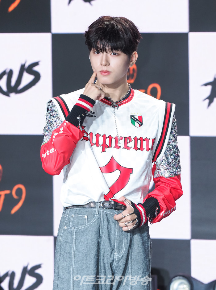 고스트나인(GHOST9) 일곱 번째 미니앨범 '아케이드 : 오'(ARCADE : O) 발표 기념 쇼케이스(진우) 2023.10.25 사진 ⓒ아트코리아방송 이용선 기자