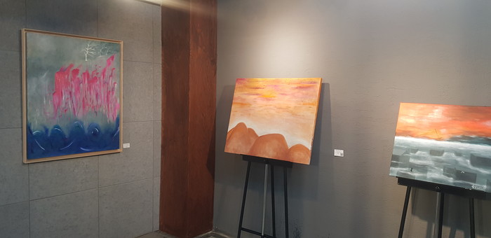 백지상 작가 - 엄마가 눕는다 (노을, 절벽이 파도가 될때까지, 피안2)